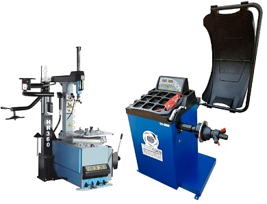 Комплект TS24AC+HR360 Станок шиномонтажный автомат+TS-600 Балансировочный стенд для легковых авто (220 V)