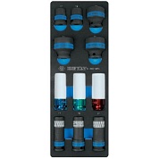 KING TONY Набор ударных головок 1/2", ложемент, 11 предметов KING TONY 9-4401MPV