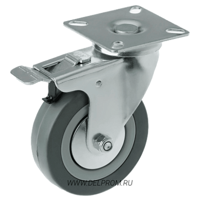 SCgb 93 Поворотная аппаратная колесная опора с тормозом с.р. д75 (VILS)