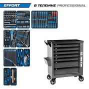 Набор инструментов 235 предметов, "EFFORT", в серой тележке KING TONY 9G38-235MRVG