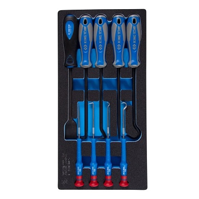 KING TONY Набор для демонтажа сальников и колец, ложемент, 9 предметов KING TONY 9-30909AYV