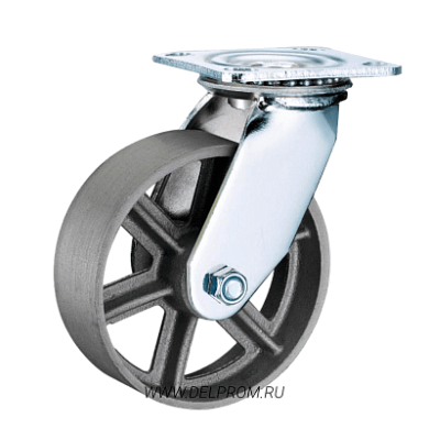 SCds 63 Большегрузная чугунная поворотная колесная опора д.150 (VILS)