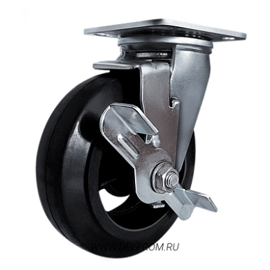 SCdb 42 Большегрузная поворотная колесная опора с тормозом ч.р. д100 (VILS)