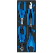 KING TONY Набор пассатижей и бокорезов, ложемент, 4 предмета KING TONY 9-40104GPV