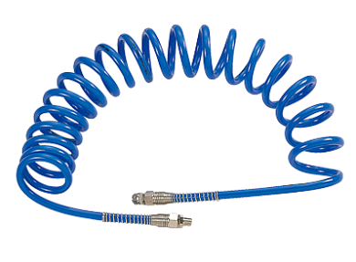 Шланг пневматический 8х12 мм, 15 м, спиральный, полиуретановый, резьба 1/4" MIGHTY SEVEN SD-23115