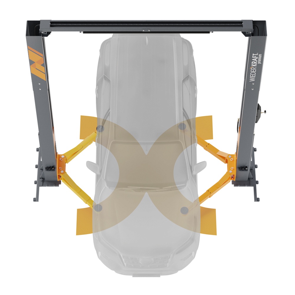 WDK-525N Подъемник двухстоечный с верхней синхронизацией 5 тонн, одност. разбл., 380В