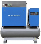 NORDBERG NCB15RD Компрессор винтовой, 11 кВт, 10 бар, 1550 л/мин, ресивер 410 л, IP23, осушитель 