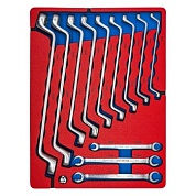 Набор накидных и разрезных ключей ложемент МАСТАК 5-23112