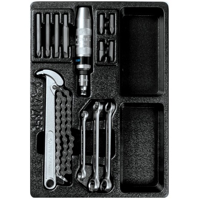 KING TONY Набор разрезных ключей, ударная отвертка и съемник масляных фильтров, ложемент, 14 предметов KING TONY 9-34128FR