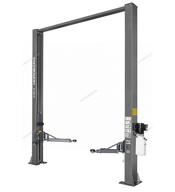 Подъемник двухстоечный 4 т, верхняя синхронизация, H=4 м, 220 В, серый NORDBERG N4120H1-4G_3+2_220