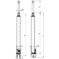 Гидроцилиндр со встроенным насосом 8т (620-1110мм)СОРОКИН