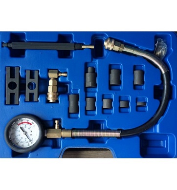 Компрессометр для дизельных легковых двигателей 0-70 бар, 13 пр. в кейсе
