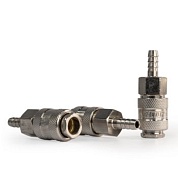 Штуцер мама ёлка d.8мм F, никелированная сталь, 50шт