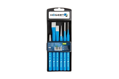 HOEGERT Набор ударно-режущего инструмента, 6 шт., CrV