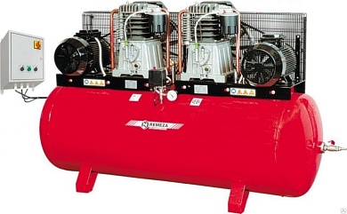 Компрессор поршневой серии FIAC, тандемный, повышенного давления 500.AB858Т/16 REMEZA (Белоруссия): 1700 л/мин., 16 бар, ресивер 500 л., 7.5+7.5 кВт, 380В, габариты без упак. 2000х610х1250 мм, 330 кг.